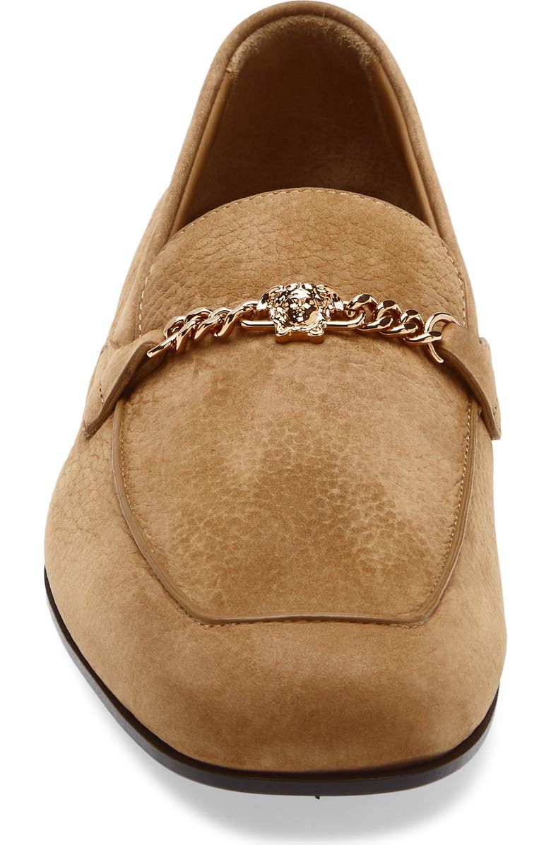 Versace Medusa Chain Loafer, Alternate, color, Rubber-Versace Gold