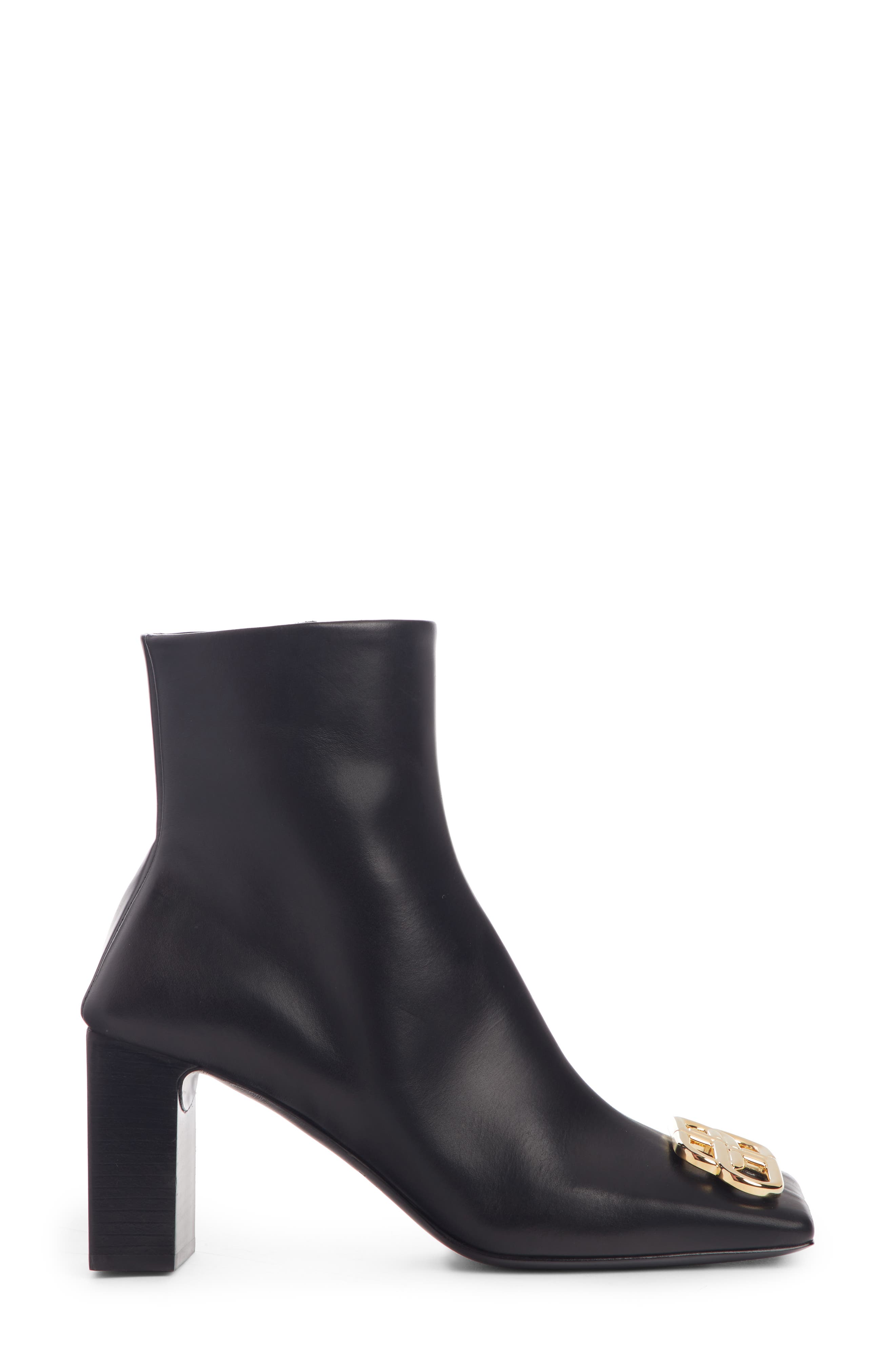 Balenciaga BB Square Toe Bootie, Alternate, color, 