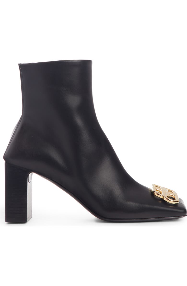 Balenciaga BB Square Toe Bootie, Alternate, color,
