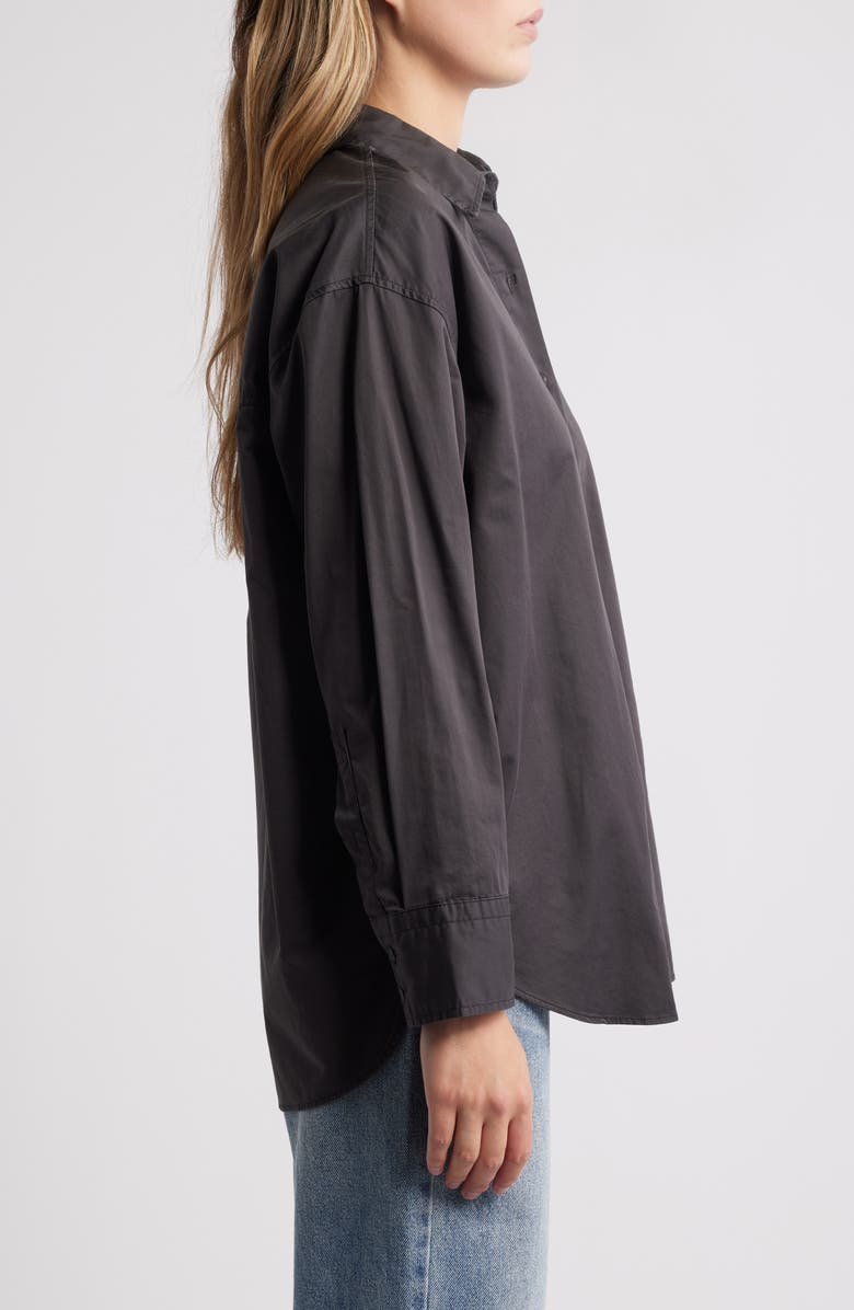 Mavi Jeans Magnet Button-Up Shirt, Alternate, color, Magnet