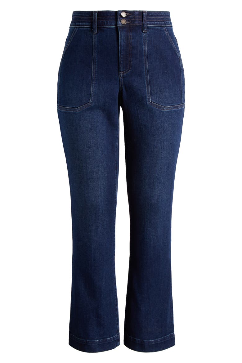 'Ab'Solution High Waist Bootcut Jeans, Alternate, color, INDIGO