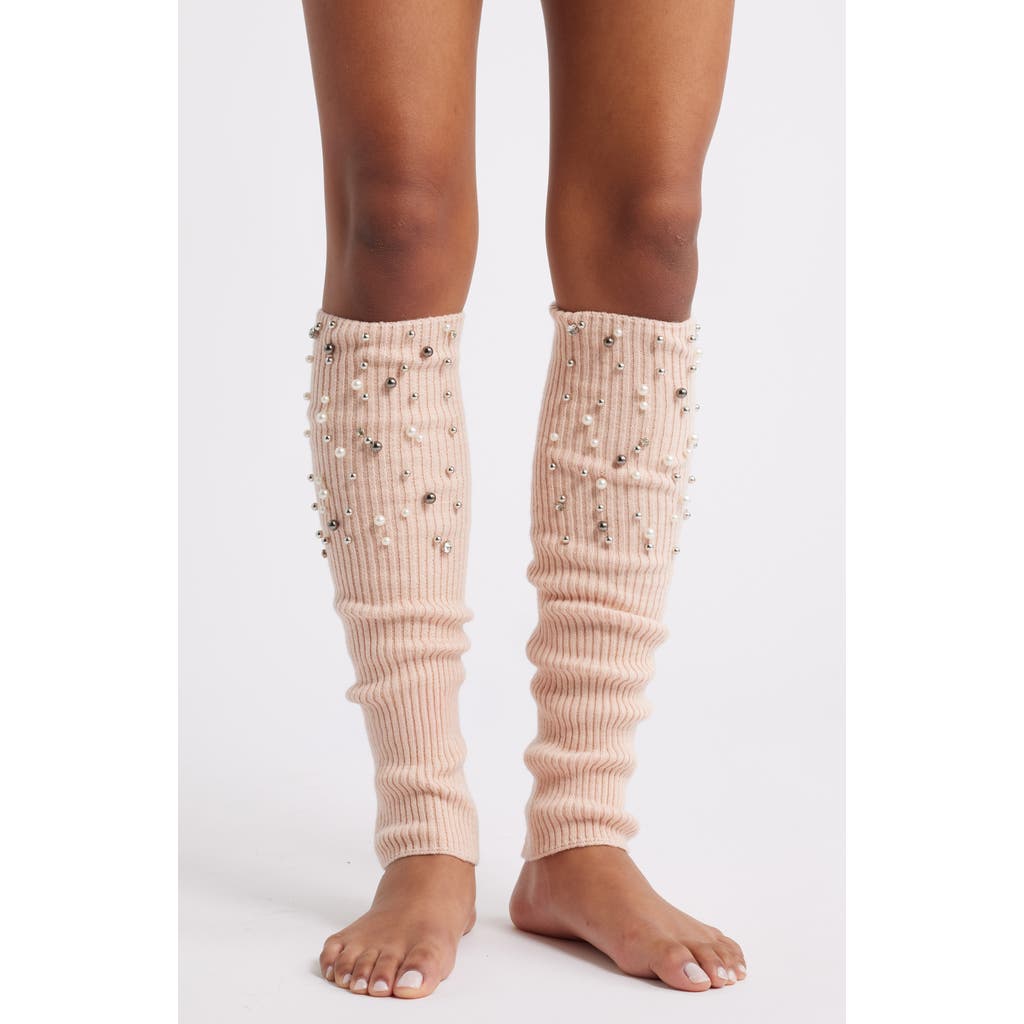 High Heel Jungle Blake Embellished Leg Warmers In Pink