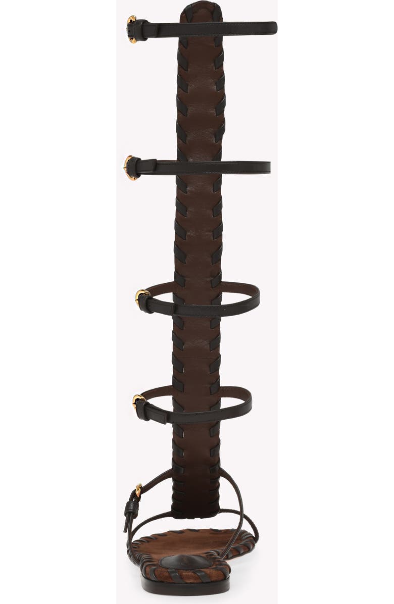 Gianvito Rossi Zaira Gladiator Sandal, Alternate, color, Brown Suede And Lamb Leather