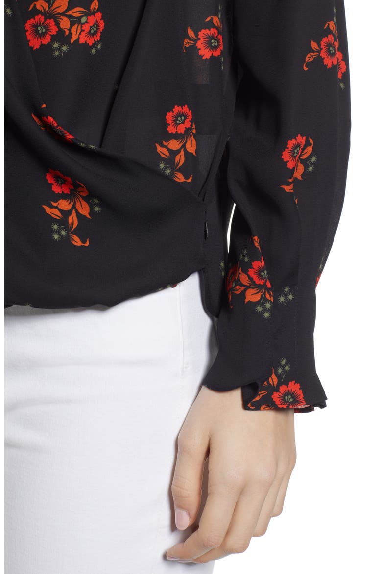 Wrap Blouse, Alternate, color, COMBO F