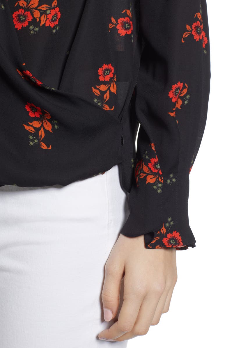 Scotch & Soda Wrap Blouse, Alternate, color, 