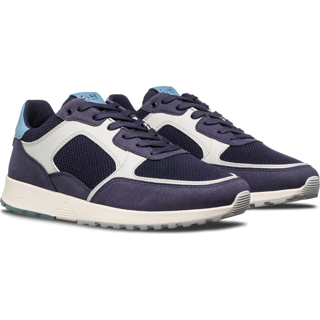 Clae Joshua Sneaker In Navy Quiet Grey
