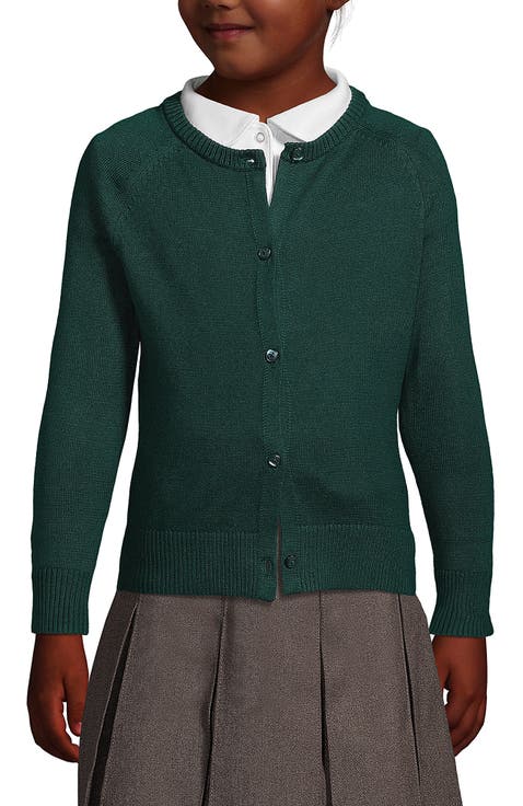 School Uniform Girls Cotton Modal Cardigan Sweater