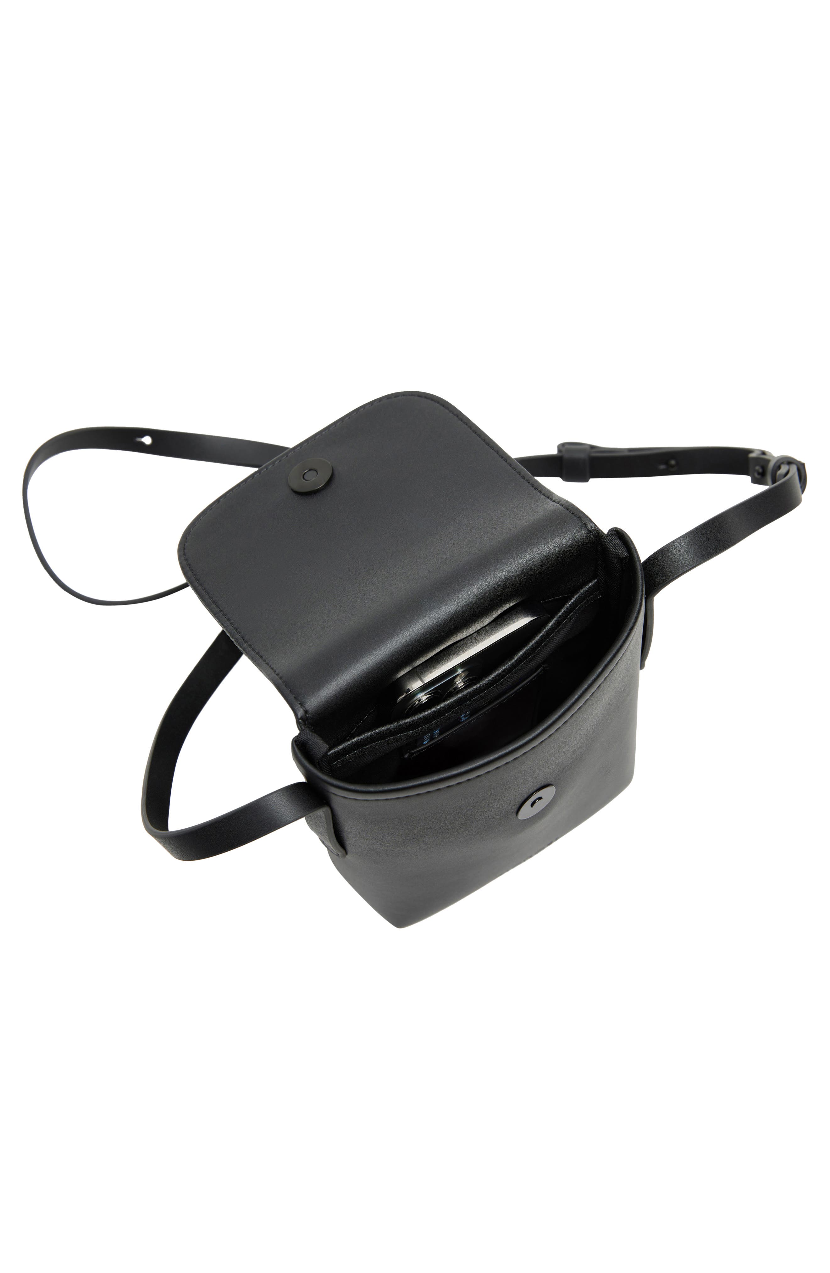 Mini Metro Crossbody Bag, Alternate, color, CARBON BLACK