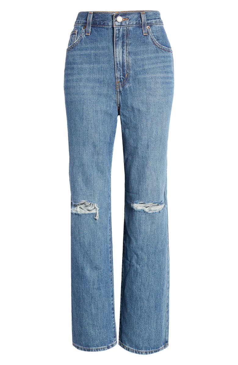 Levi's<sup>®</sup> LEVIS High Waist Wide Leg Distressed Jeans, Alternate, color,