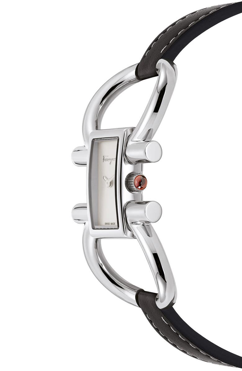 FERRAGAMO Double Gancini Bracelet Watch, 13.5mm x 23.5mm, Alternate, color, 