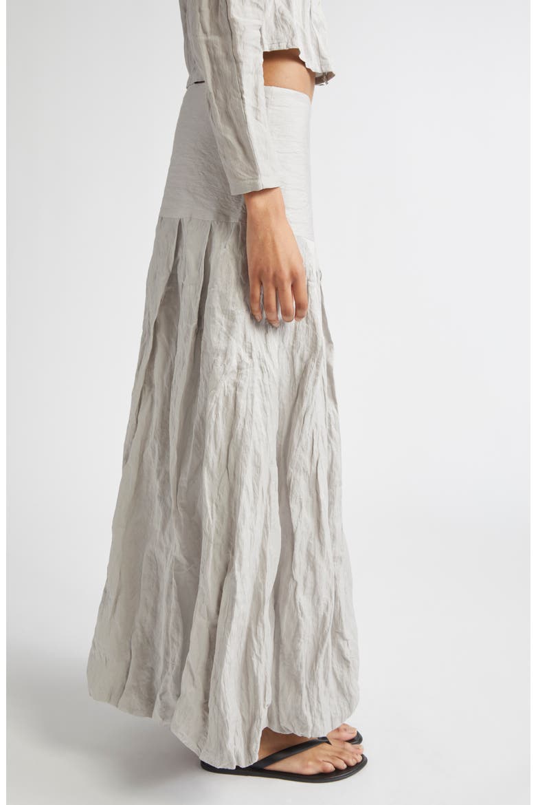 Sluto Crinkled Skirt, Alternate, color, GREY