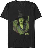 Wicked: For Good Men's Elphaba Forest Portrait Short Sleeve Graphic T-Shirt