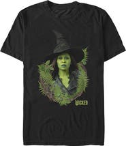 Wicked: For Good Men's Elphaba Forest Portrait Short Sleeve Graphic T-Shirt