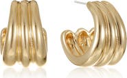 Ettika Pipe Hoop Earrings
