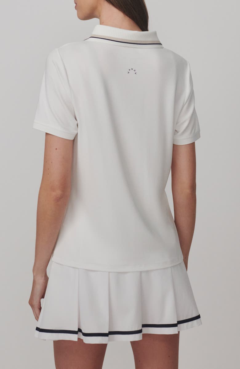 Varley Elton Performance Polo, Alternate, color, White