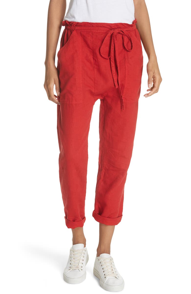 THE GREAT. The Paper Bag Harem Pants, Main, color, 