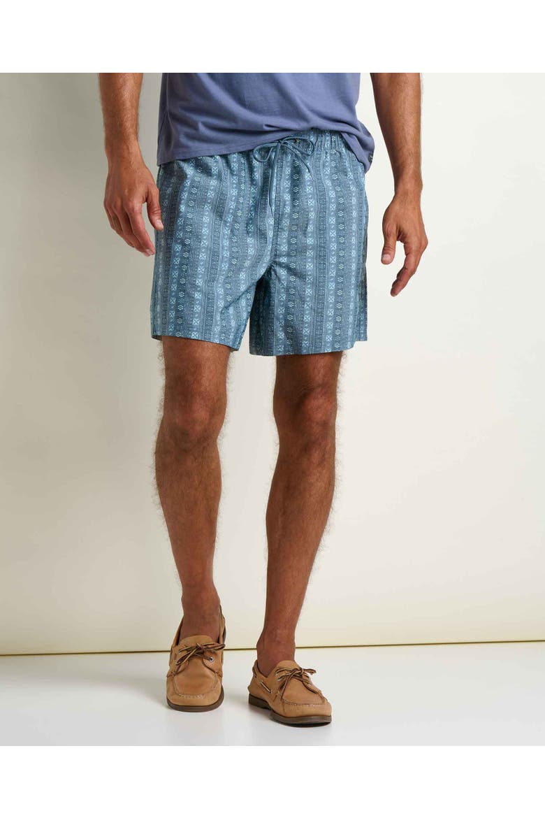 Men's Boundless Pull-On Short, Main, color, Pacific Blue Print