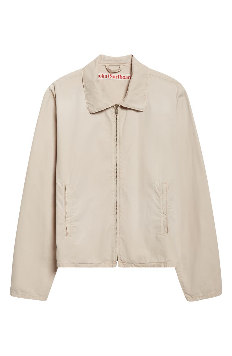STOCKHOLM SURFBOARD CLUB Phil Distressed Zip Jacket, Alternate, color, Beige
