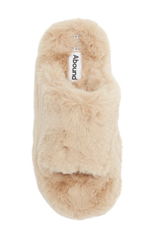 Abound Kingsley Faux Fur Slipper In Brown
