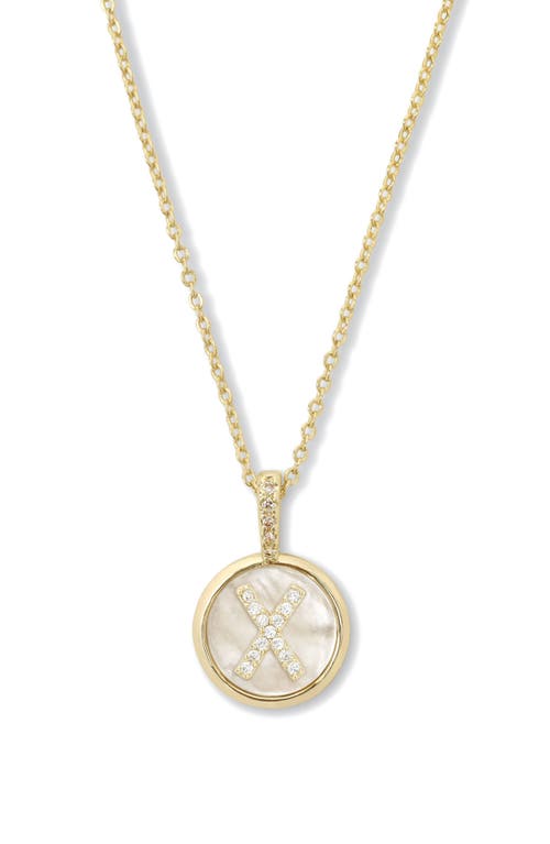 Melinda Maria Baby Love Letters Initial Pendant Necklace In Gold X