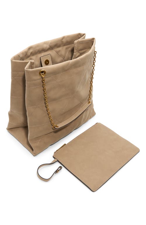Aldo Morganex Quilted Faux Leather Tote In Neutral