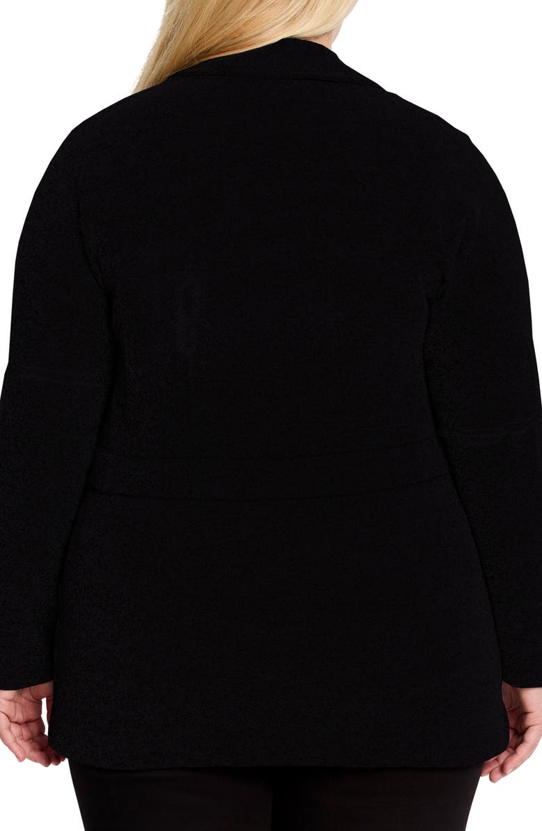 NIC+ZOE Editor Knit Blazer, Alternate, color, Black Onyx