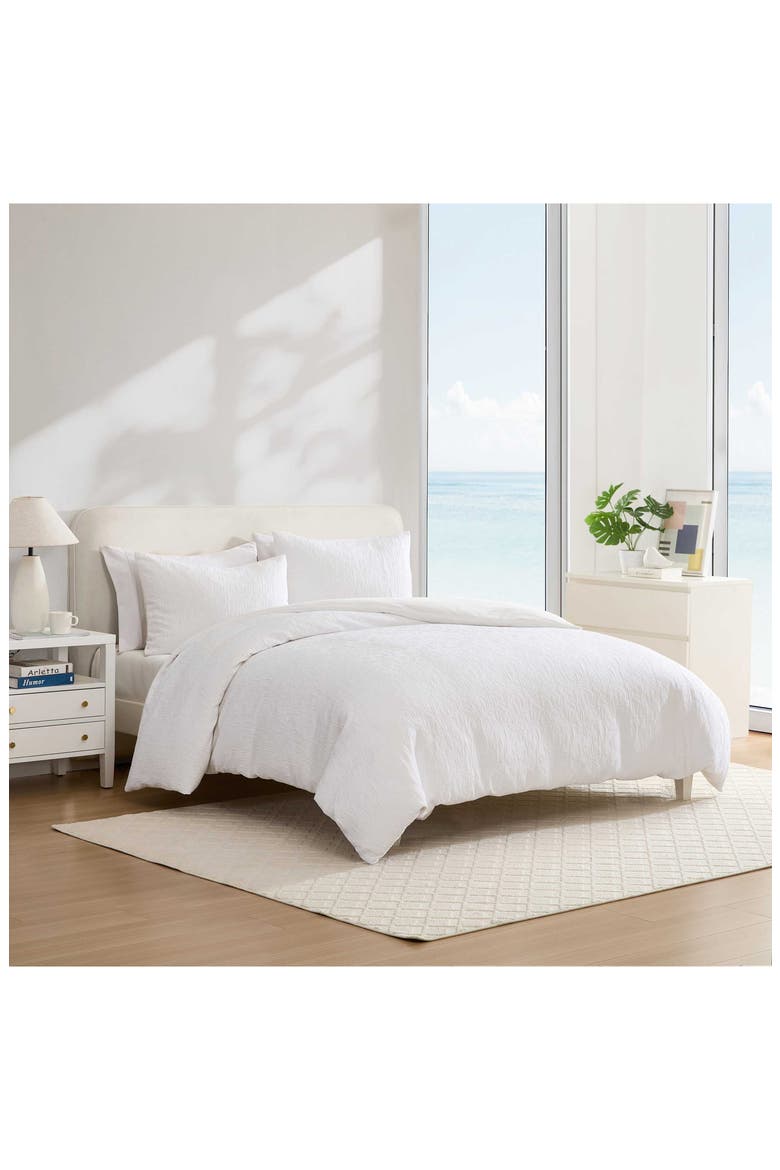 Seaside Floral King Comforter & Sham Set, Alternate, color, WHITE