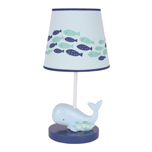 Lambs & Ivy Oceania Ocean/sea/nautical Nursery Lamp With Shade & Bulb In Blue