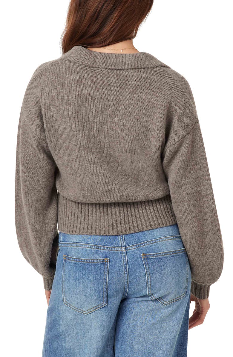 Habitual Spread Collar Sweater, Alternate, color, Mushroom Heather