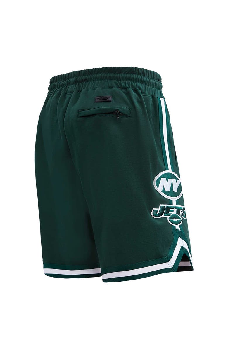 PRO STANDARD Men's Pro Standard Green New York Jets Classic Chenille Shorts, Alternate, color,