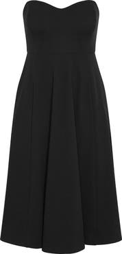 City Chic Pleated Sleeveless Maxi Dress