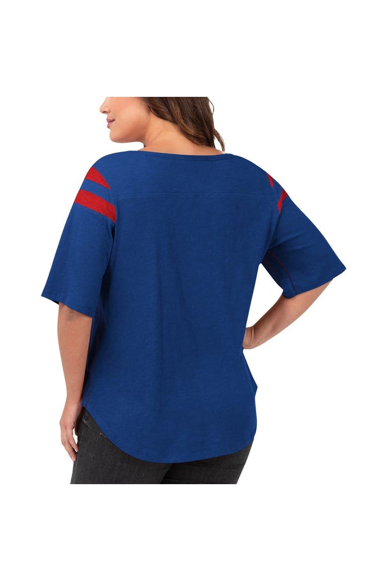 Women's G-III 4Her by Carl Banks Royal New York Giants Plus Size Linebacker T-Shirt, Alternate, color, Royal