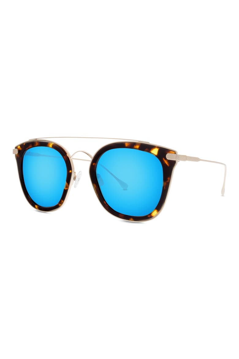 Zoey 51mm Polarized Sunglasses, Alternate, color, TORTOISE/ BLUE
