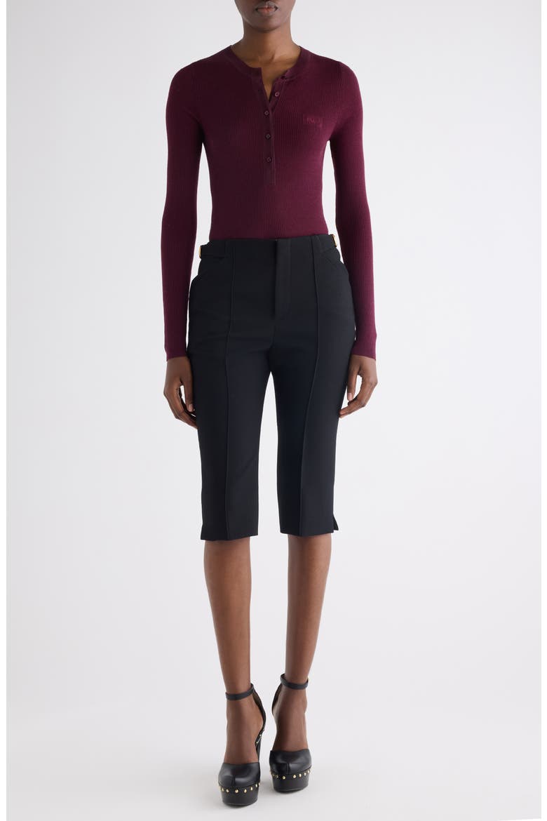Long Sleeve Wool Rib Henley, Alternate, color, BURGUNDY