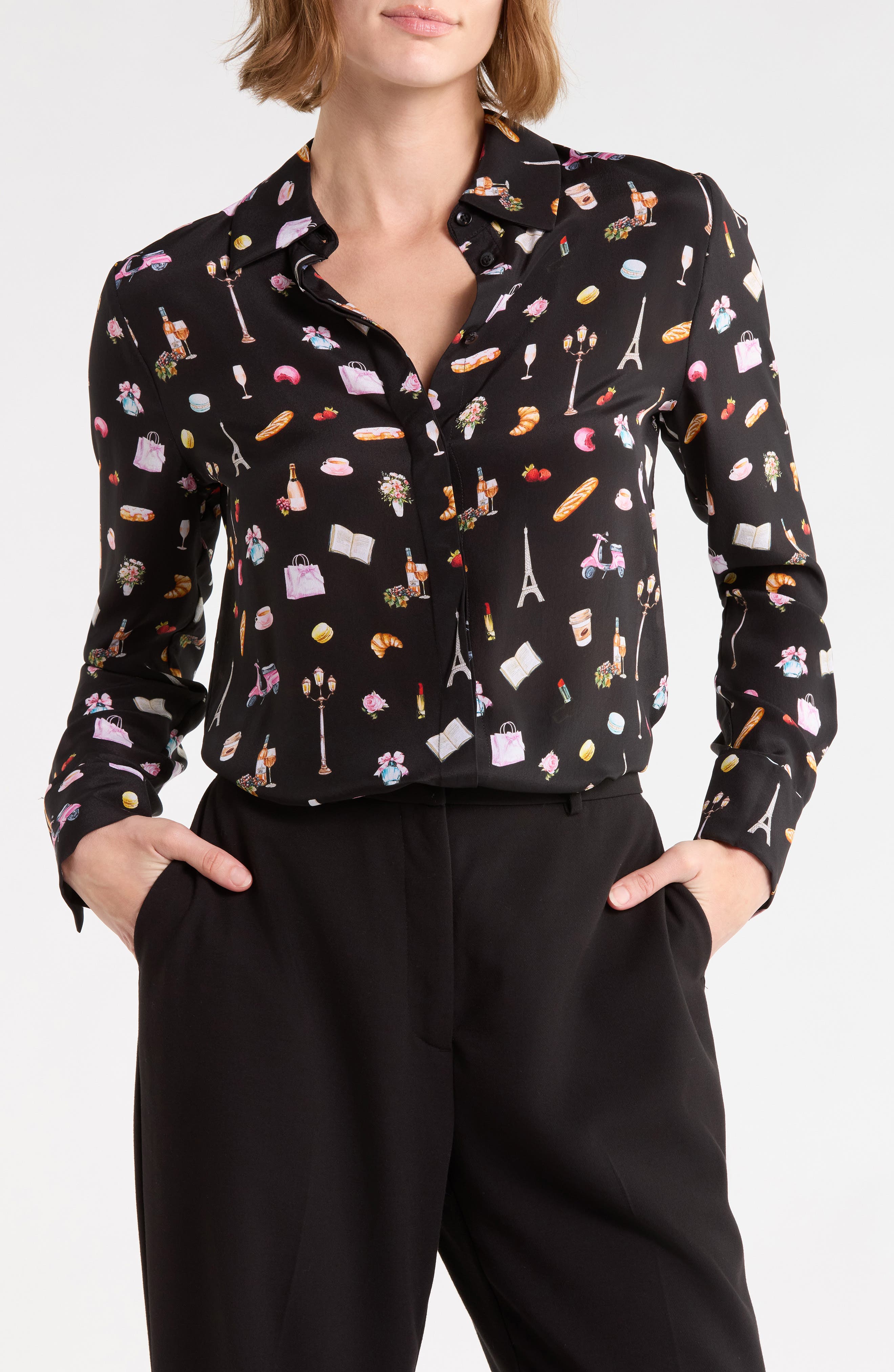 Brady Slim Silk Button Down Shirt