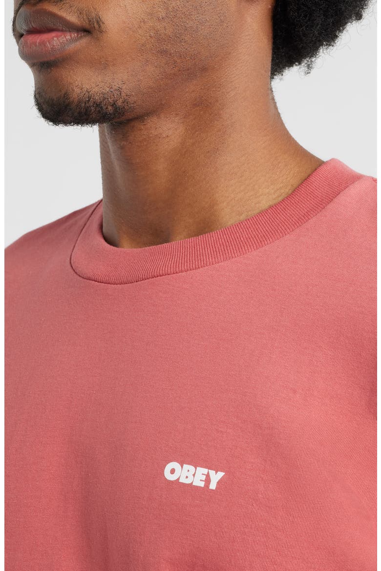 Peep Hole Logo T-Shirt, Alternate, color, MINERAL RED