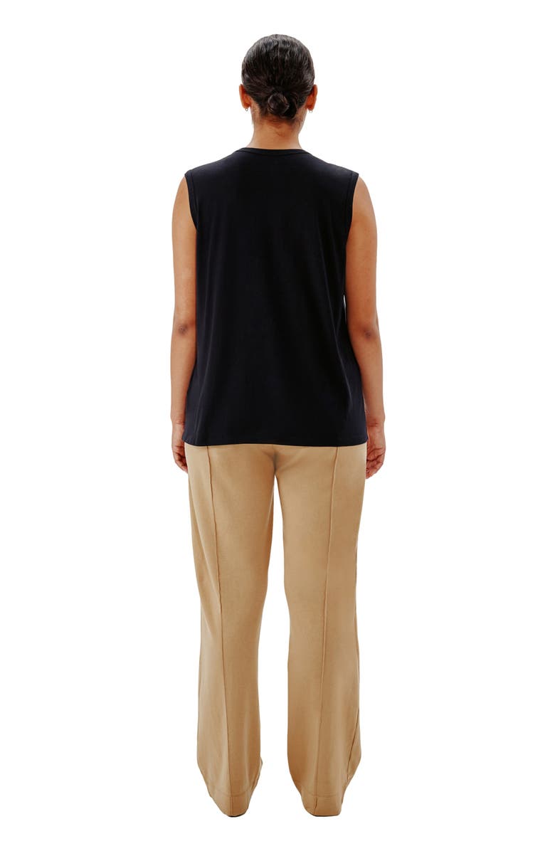 Another Tomorrow SLEEVELESS TEE, Alternate, color, Black