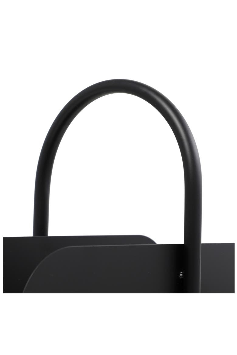 The Novogratz Iron Magazine Holder, Alternate, color, BLACK