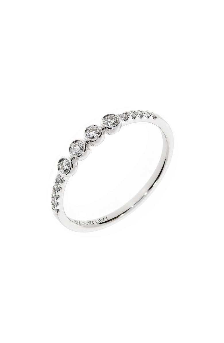 Bony Levy 18K White Gold Diamond Stackable Ring, Main, color, 18K White Gold