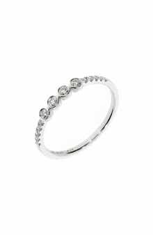 Bony Levy 18K White Gold Diamond Stackable Ring