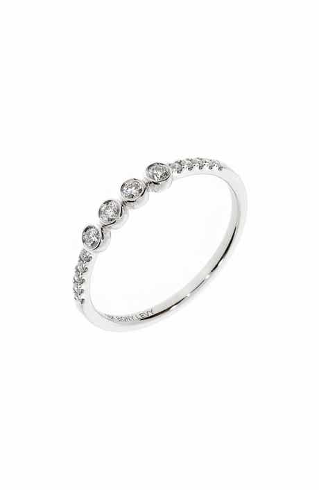 Bony Levy 18K White Gold Diamond Stackable Ring