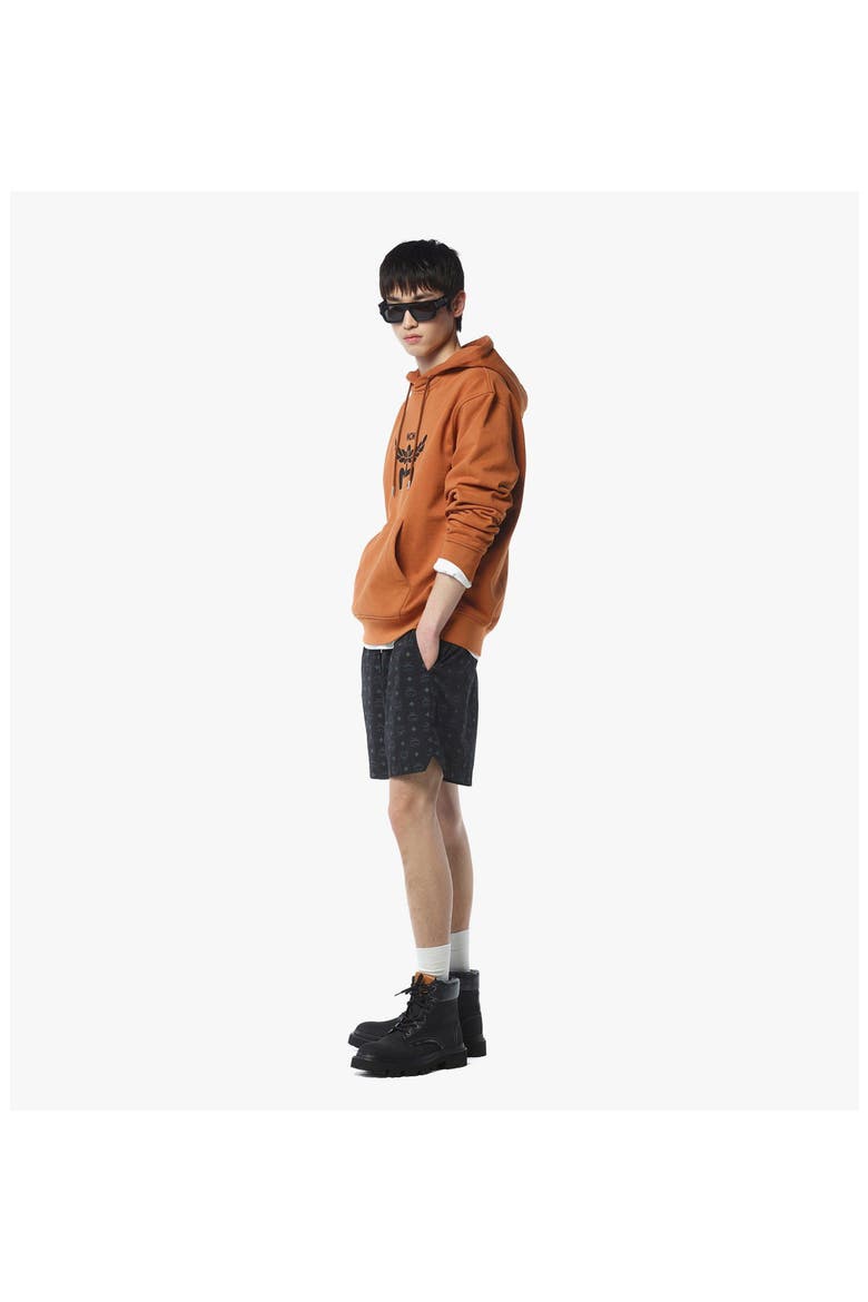 Classic Logo Hoodie in Organic Cotton, Alternate, color, Cognac