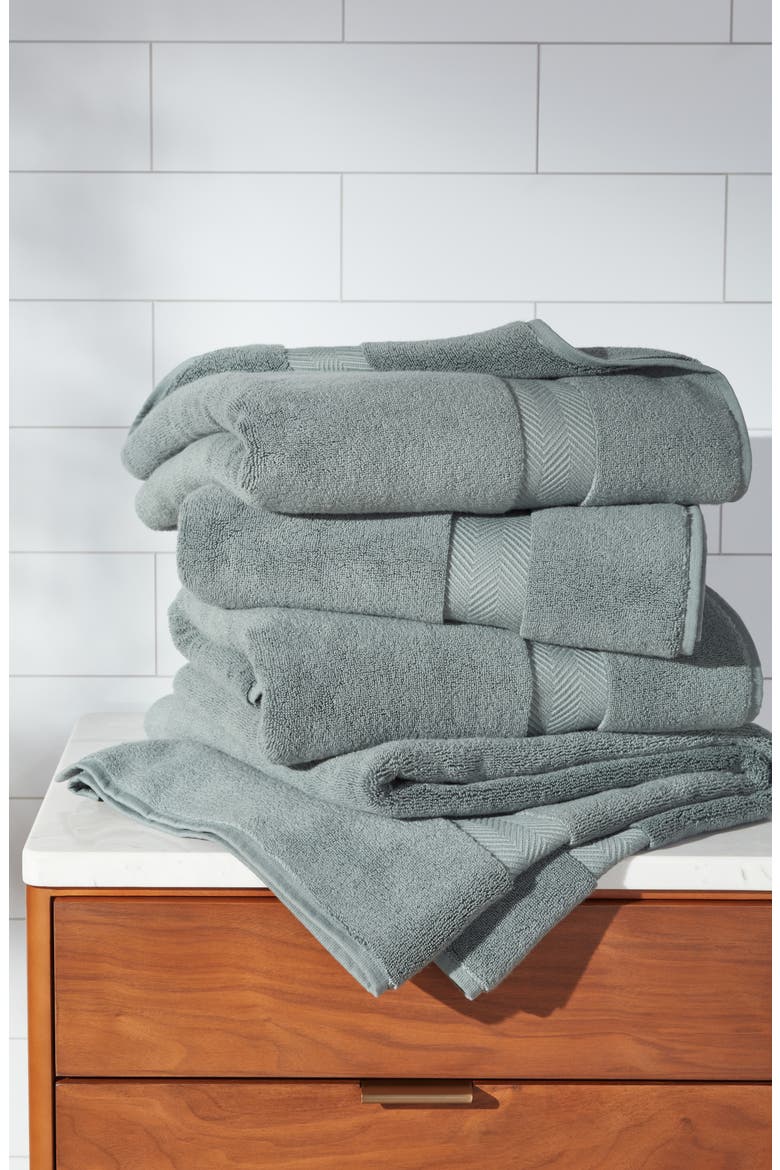 Organic Hydrocotton Set of 4 Bath Towels $140 Value, Alternate, color, GREEN BALSAM