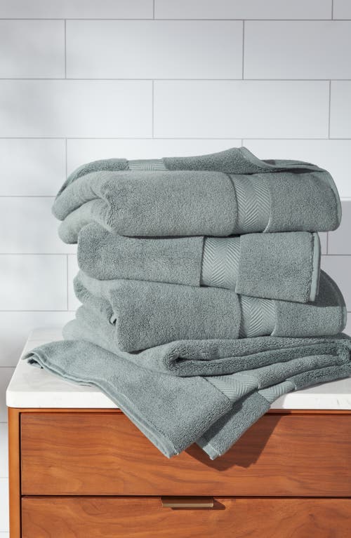 Nordstrom Organic Hydrocotton Set Of 4 Bath Towels $140 Value In Blue