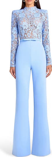 Maddie Lace Long Sleeve Wide Leg Jumpsuit