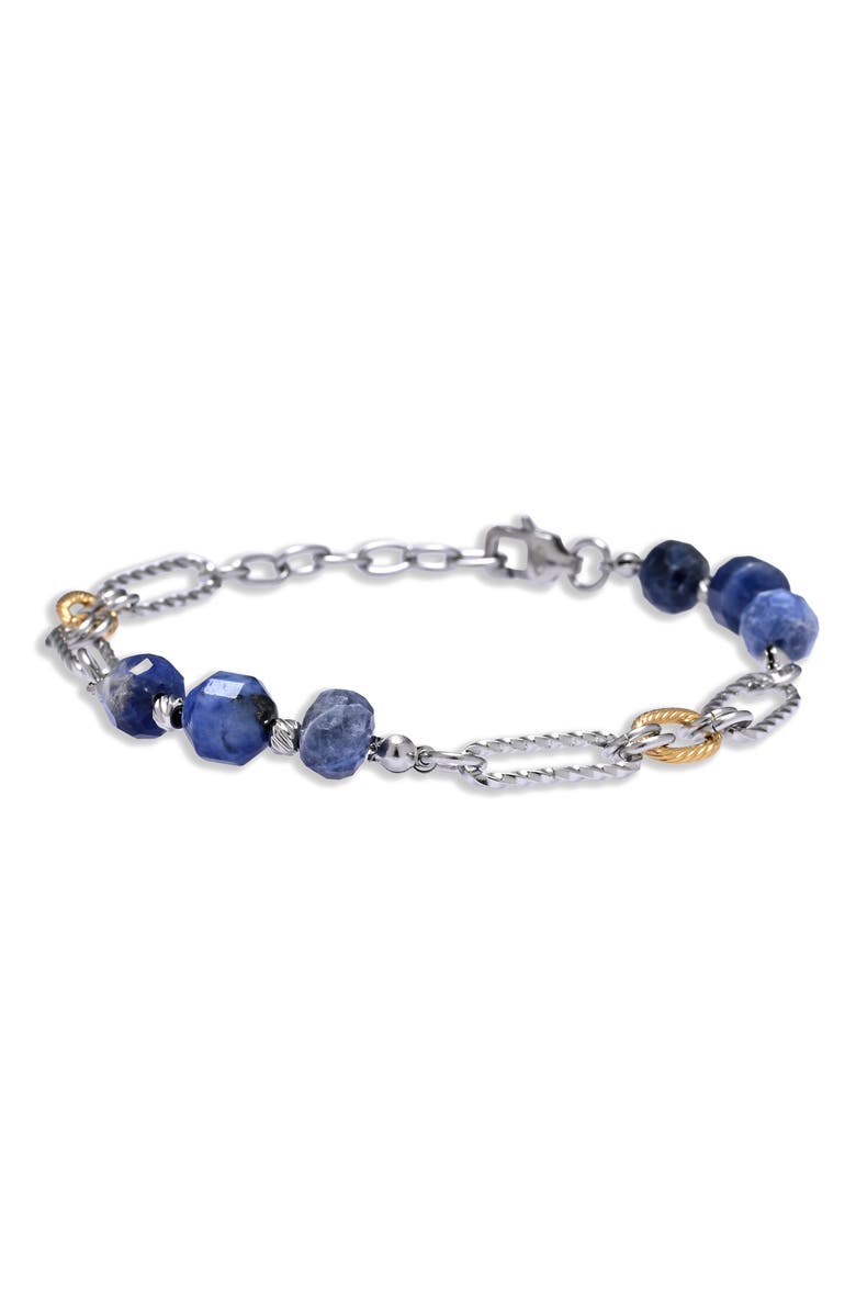 EYE CANDY LOS ANGELES Men's Micah Sodalite & Chain Bracelet, Main, color, 