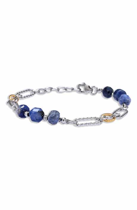 EYE CANDY LOS ANGELES Men's Micah Sodalite & Chain Bracelet