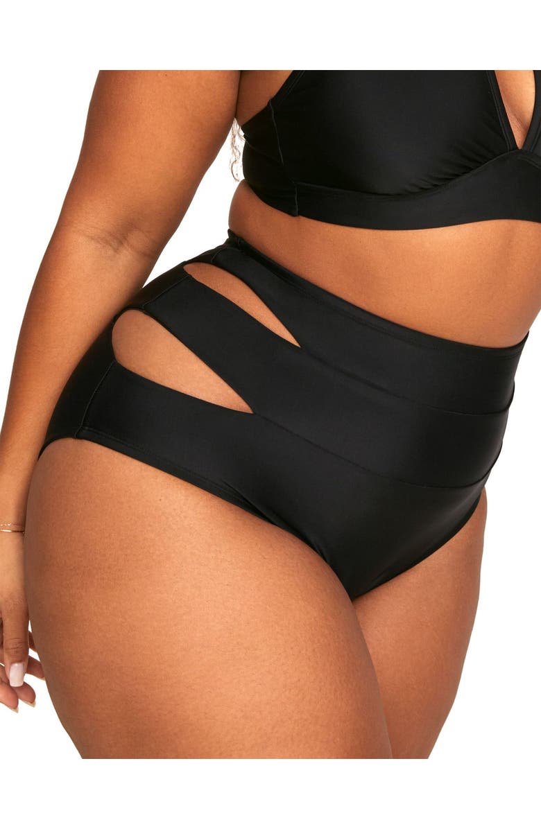 Adore Me Demi Swimwear High Waist Bikini Bottom, Alternate, color,