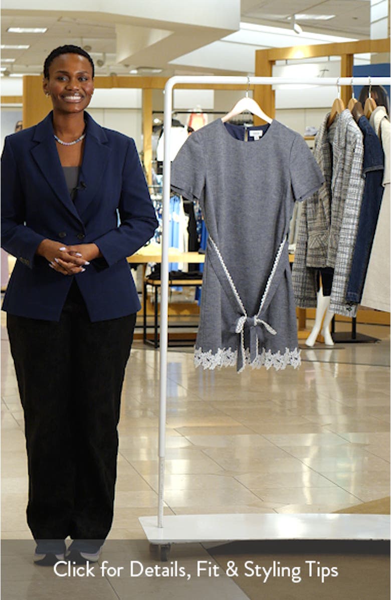 Lace Trim A-Line Minidress, sales video thumbnail