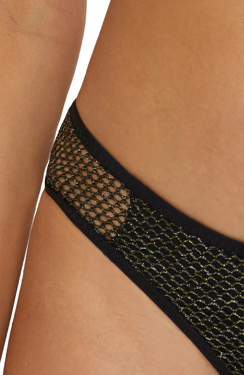 Becca Network Adela Hipster Bikini Bottoms, Alternate, color, Black